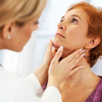 Patient with anterior neck pain